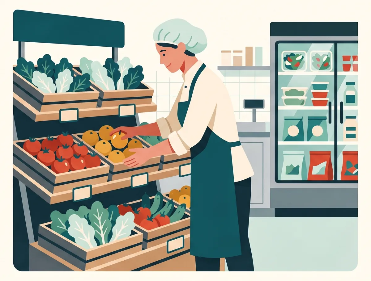 Curso de manipulador de alimentos para comercio: frutería de supermercado